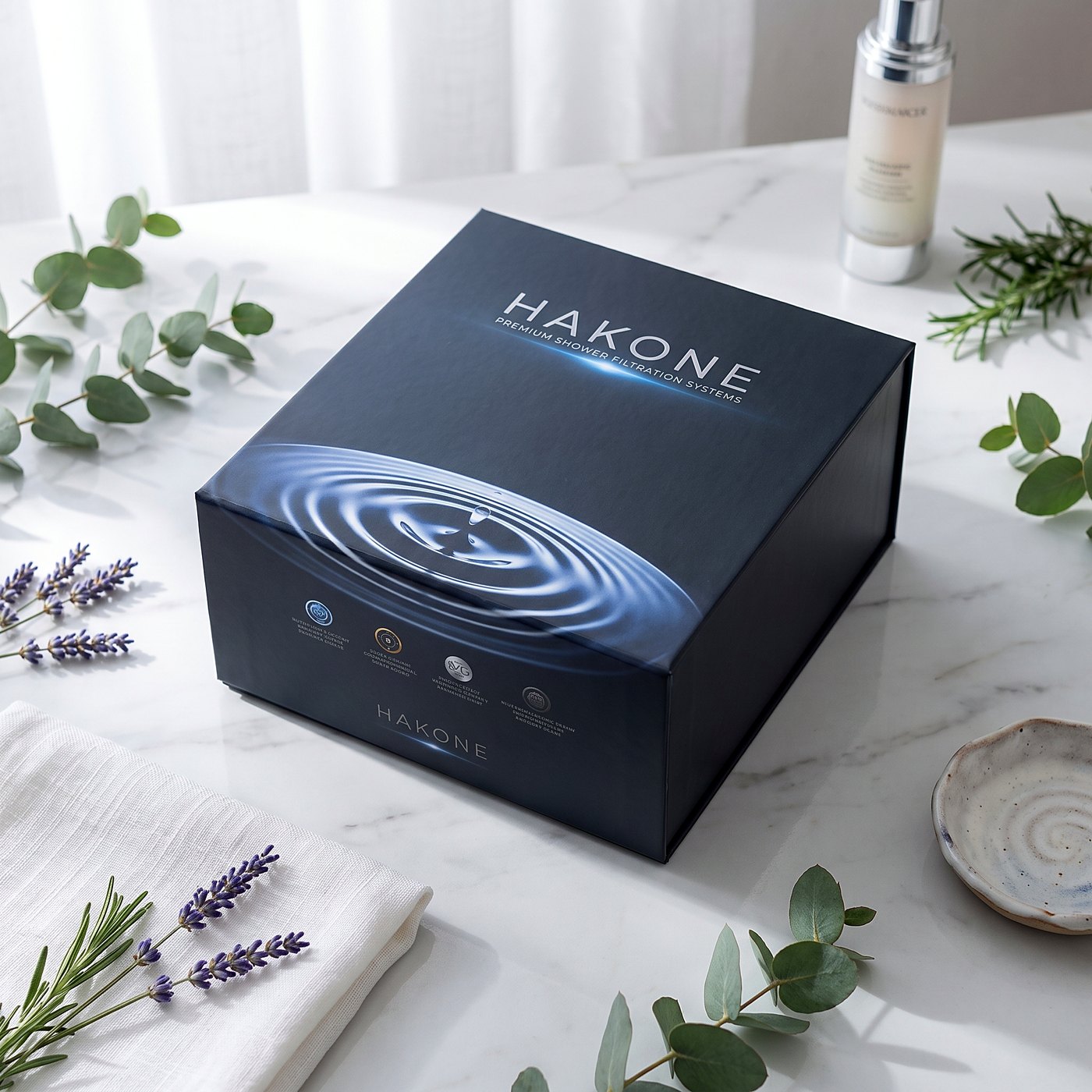 La caja de Hakone con lavanda y eucalipto